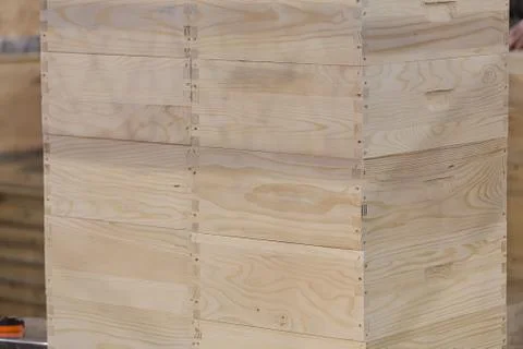 Wooden boxes Stock Photos