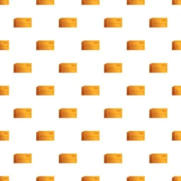 Wooden boxes seamless pattern for logistics and delivery concept Illustrazione stock