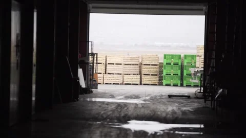 Wooden boxes in storage 12 Video stock 317711271