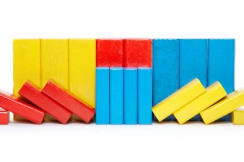 Wooden bricks Foto stock