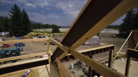 A wooden bridge Stock Footage 155537183