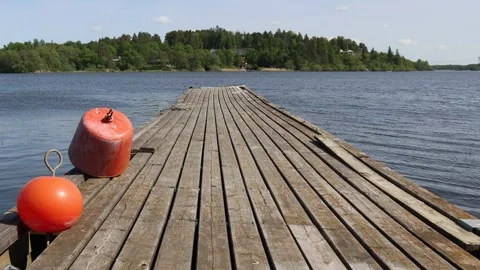 Wooden bridge. Stock Footage 250476550