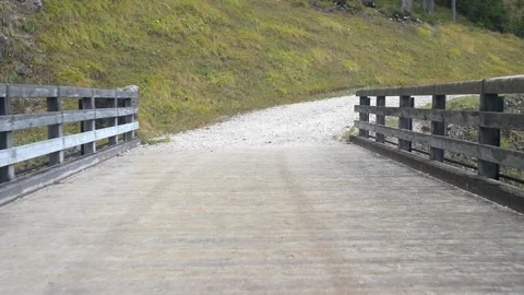 Wooden bridge Stock Footage 301432748
