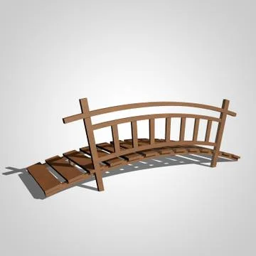 Wooden bridge Stock Illustration