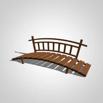 Wooden bridge Stock Illustration