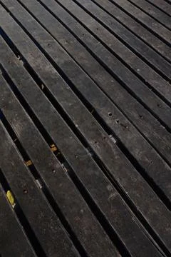 Wooden bridge pattern and texture Stock Photos