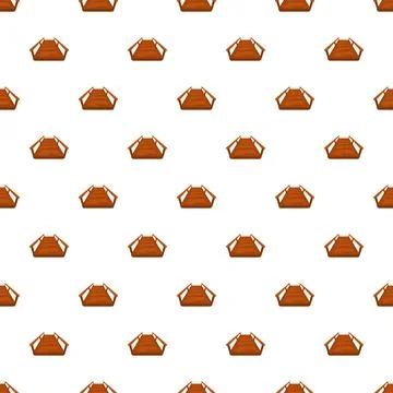 Wooden bridge pattern forming a seamless background Stock Illustration