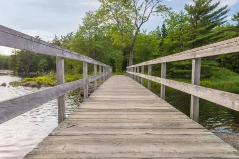 Wooden bridge Stock Photos