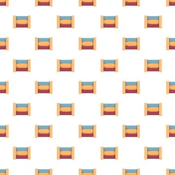 Wooden cargo crates repeating pattern flat design Stock Illustration