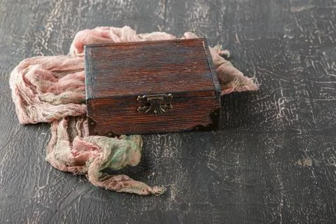 Wooden caskets Stock Photos