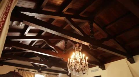Wooden Ceiling Interior Video stock 40811358