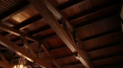 Wooden Ceiling Interior II Stock Footage 40811298