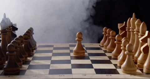 Wooden chess Stock Footage 238777088