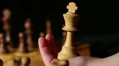 The king is knocked to the ground after being defeated in a game of chess.,  Business, Corporate Stock Footage ft. chess king & chess game - Envato  Elements