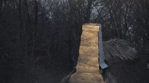 Wooden Chimney Stock Footage 73745851
