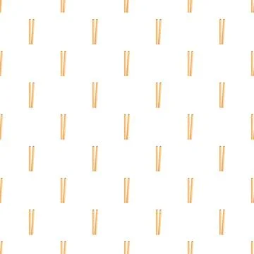 Wooden chopsticks creating seamless pattern for asian cuisine Stock Illustration