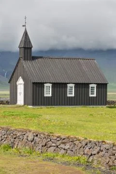 Wooden church Stock Photos
