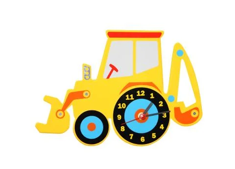 Wooden Clock. Stock Illustration