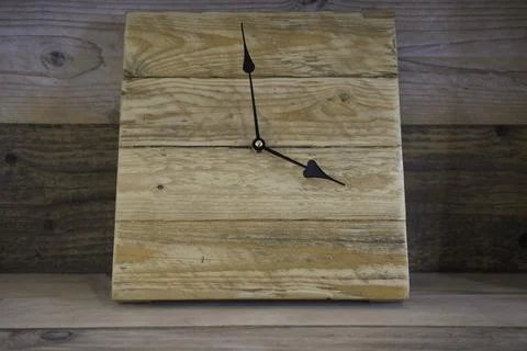 Wooden Clock Foto stock