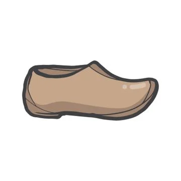 Wooden clogs Illustrazione stock