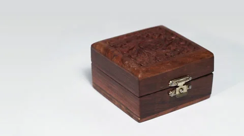 Wooden coffer Stock Footage 33731986