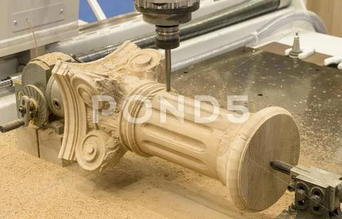 Wooden column Stock Photos