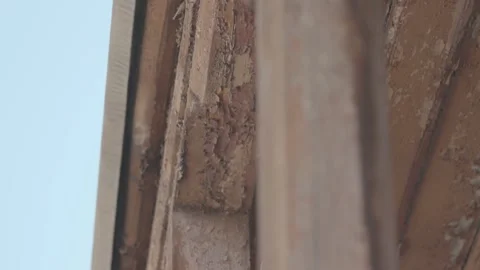 Wooden columns considered part of a structure 1 库存影片 329889459