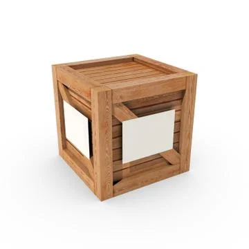 Wooden crate Stock-Illustration