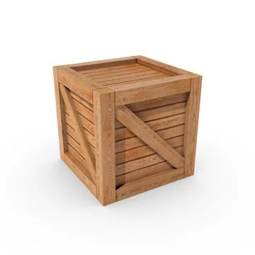 Wooden crate Stock Illustration