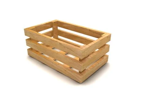 Wooden crate Stock Illustration