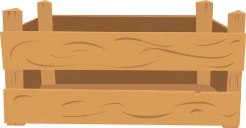 Wooden crate Stock Illustration