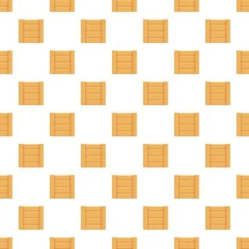 Wooden crate pattern creating seamless storage and delivery background Stock Illustration