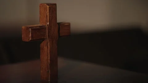 Wooden Cross Stock Footage 276378047