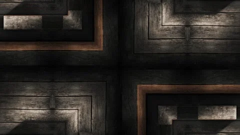 Wooden Cross Puzzle Pattern Stock Footage 265998181