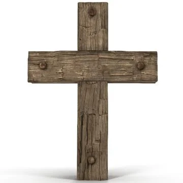 Wooden Cross Weathered ~ 3D Model #90617186 | Pond5