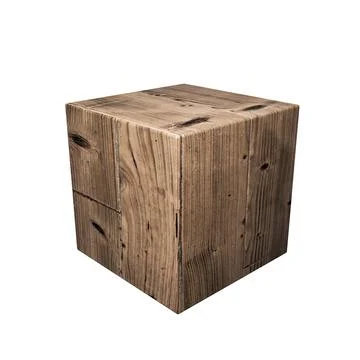 Wooden cube Stock Illustration