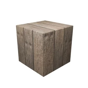 Wooden cube Stock Illustration