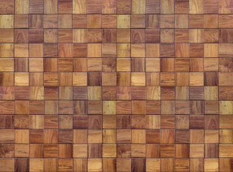 Wooden cube wall background Stock-Fotos