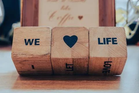 Wooden Cubes Message Stock Photos