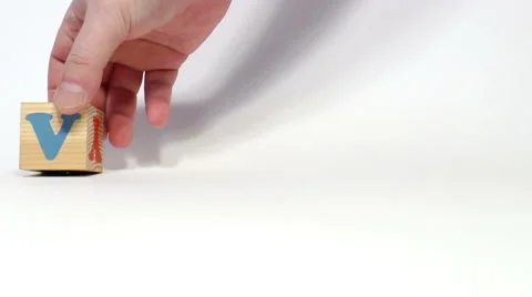 Wooden cubes. Word visual Vídeos de archivo 48034608