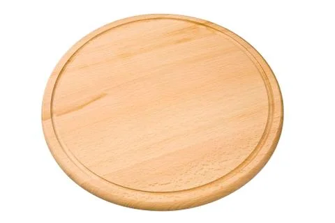 Wooden cutting board isolated Stock Photos