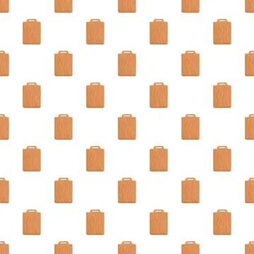 Wooden cutting board pattern repeating culinary background Stock Illustration