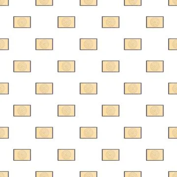 Wooden cutting board pattern seamless kitchen background Stock Illustration