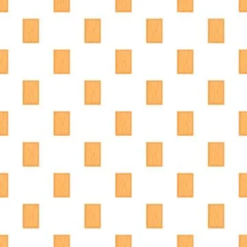 Wooden cutting boards seamless pattern on white background Illustrazione stock