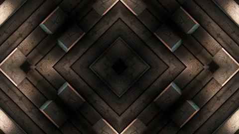 Wooden Diamond Pattern Stock Footage 265998885