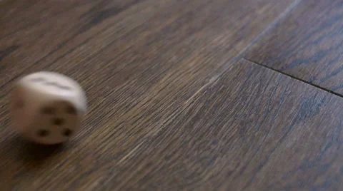 Wooden dice Stock Footage 66685906