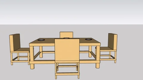 Wooden Dining Table Vídeos de archivo 347661930