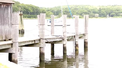 Wooden Dock Stock Footage 149858825