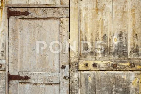Wooden Doors Of Historic Spanish Colonial Home