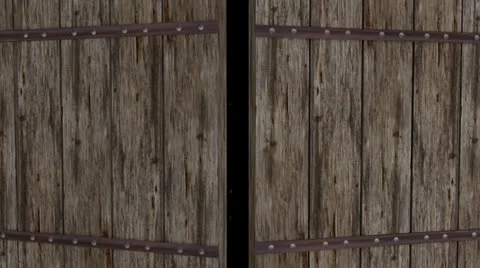 Wooden Doors Transition Stock Footage 24794838